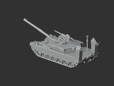K1 tank 3D Model
