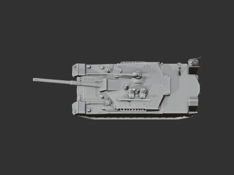 K1 tank 3D Model