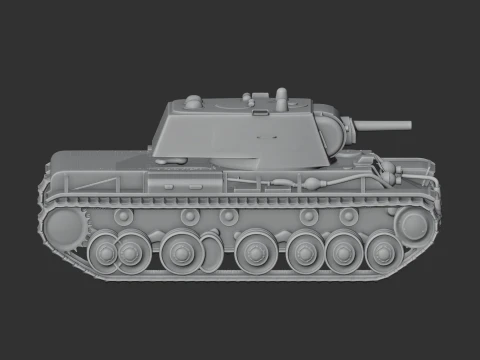 KV-1 tank 3D Model