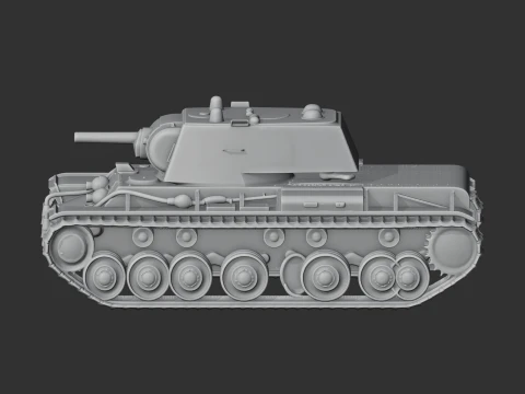 KV-1 tank 3D Model