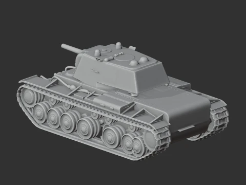 KV-1 tank 3D Model