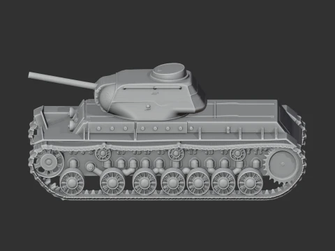KV-1S tank 3D Model