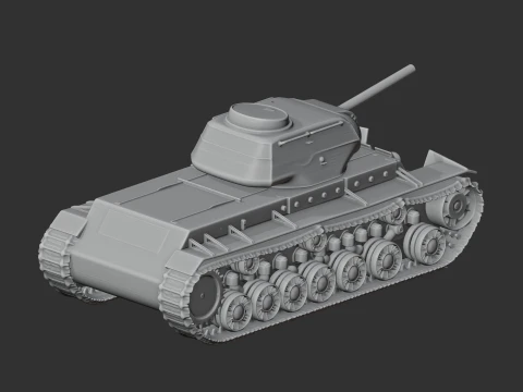 KV-1S tank 3D Model