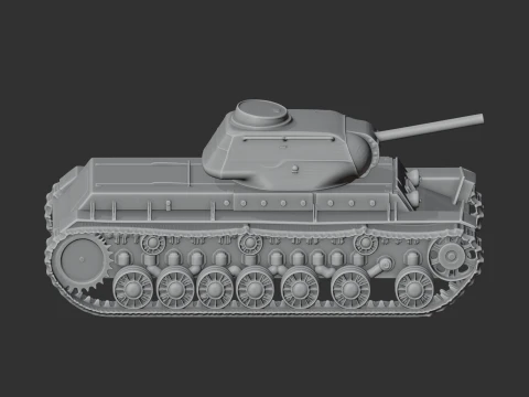 KV-1S tank 3D Model