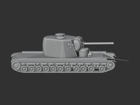 KV-5 tank 3D Model