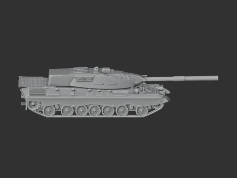 Leopard 1 tank 3D Model