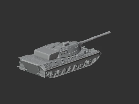 Leopard 1 tank 3D Model