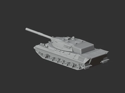 Leopard 1 tank 3D Model