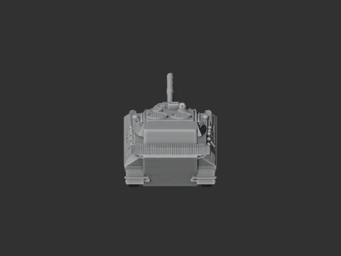 Leopard 1 tank 3D Model