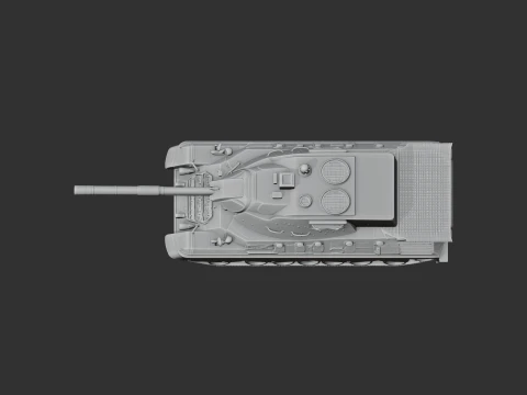 Leopard 1 tank 3D Model
