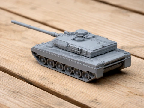 Leopard 2A6 tank 3D Model