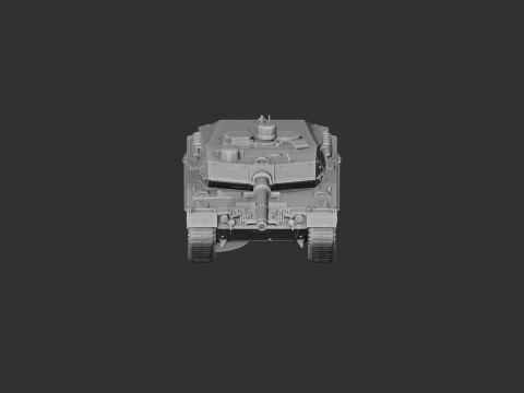 Leopard 2A6 tank 3D Model