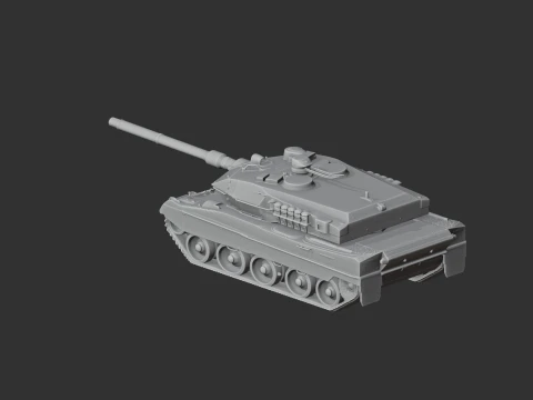 Leopard 2A6 tank 3D Model