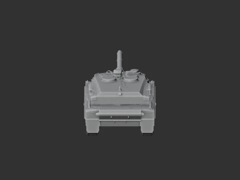 Leopard 2A6 tank 3D Model
