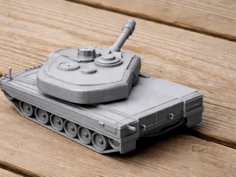 Leopard 2A7 tank 3D Model
