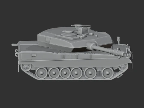 Leopard 2A7 tank 3D Model