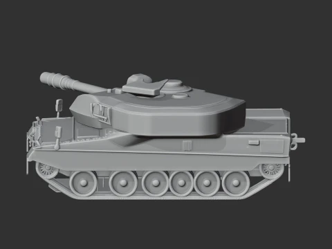 Leopard 2A7 tank 3D Model