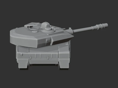 Leopard 2A7 tank 3D Model