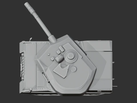 Leopard 2A7 tank 3D Model
