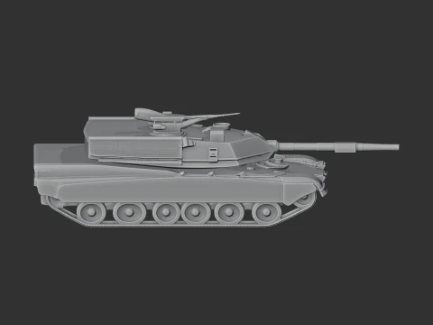 M1 Abrams tank 3D Model