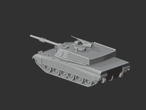 M1 Abrams tank 3D Model