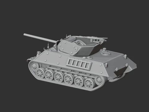 M10 Wolverine tank 3D Model