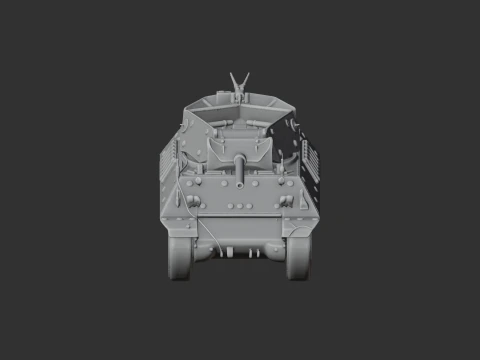 M10 Wolverine tank 3D Model