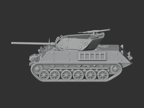 M10 Wolverine tank 3D Model