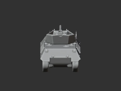 M10 Wolverine tank 3D Model