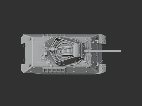 M10 Wolverine tank 3D Model