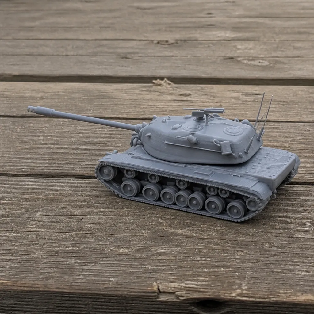 M103 Heavy Tank 3D Model .c4d .max .obj .3ds .fbx .stl .blend 