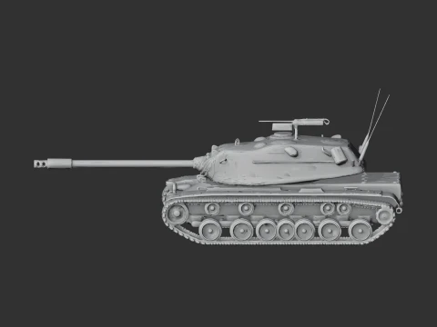 M103 Heavy Tank 3D Model