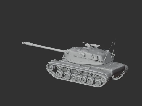 M103 Heavy Tank 3D Model