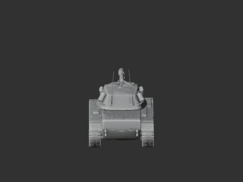 M103 Heavy Tank 3D Model