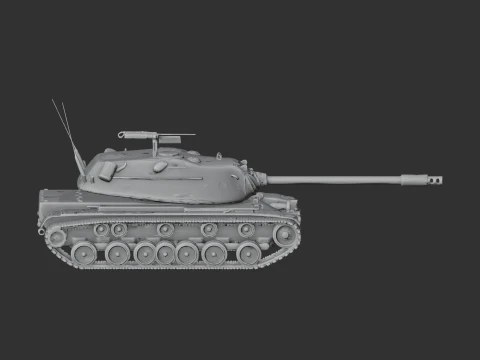 M103 Heavy Tank 3D Model