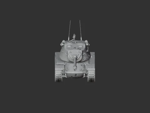 M103 Heavy Tank 3D Model