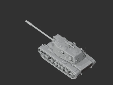 M103 Heavy Tank 3D Model