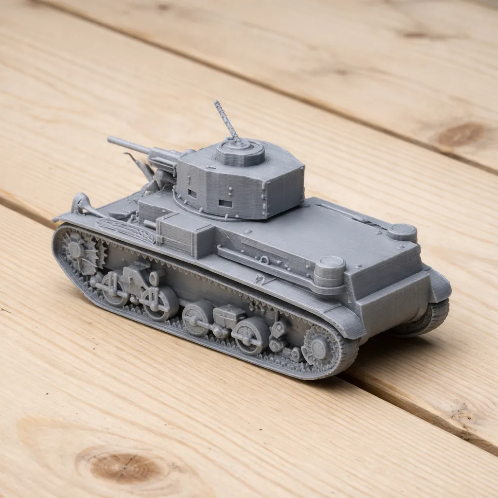 M2 Light Tank tank 3D Model .c4d .max .obj .3ds .fbx .stl .blend 