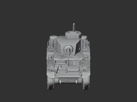 M2 Light Tank tank 3D Model