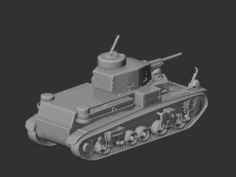 M2 Light Tank tank 3D Model