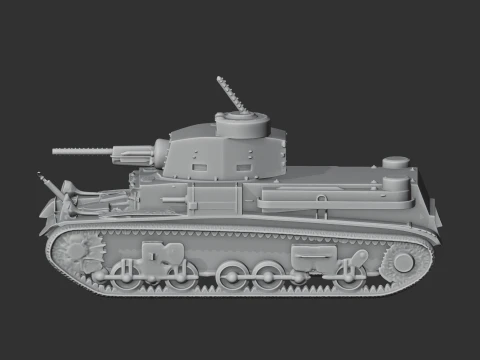 M2 Light Tank tank 3D Model