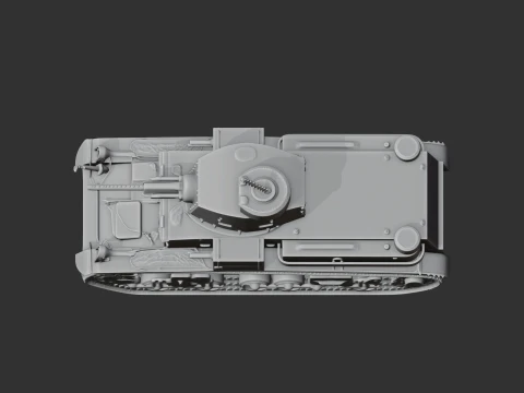 M2 Light Tank tank 3D Model