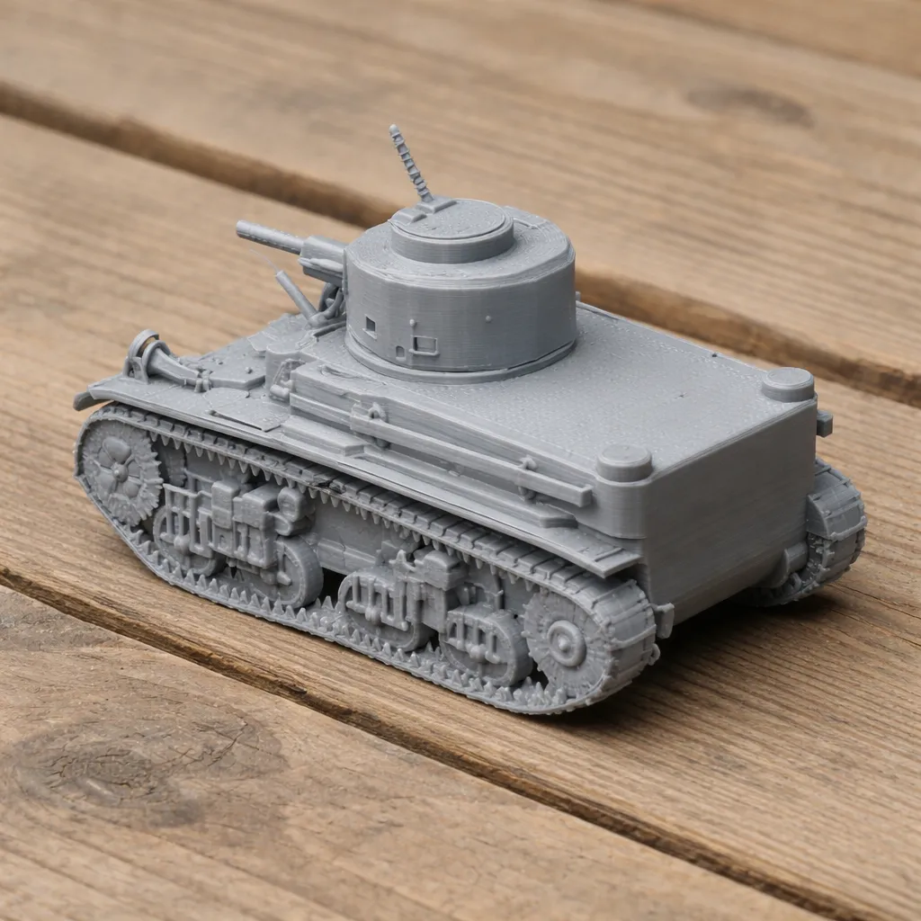 M2 Medium tank 3D Model .c4d .max .obj .3ds .fbx .stl .blend 