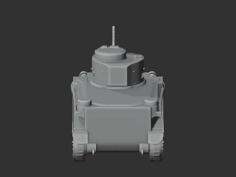 M2 Medium tank 3D Model