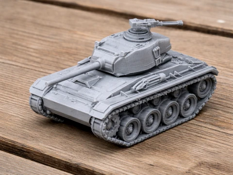 Char M24 Chaffee Modèle 3D