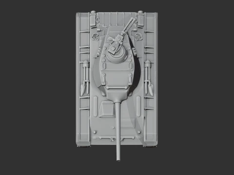 M24 Chaffee tank 3D Model