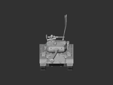 M26 Pershing tank 3D Model