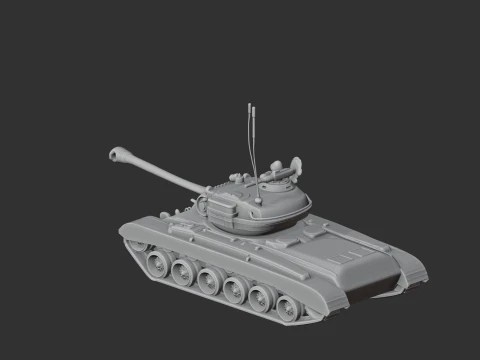 M26 Pershing tank 3D Model