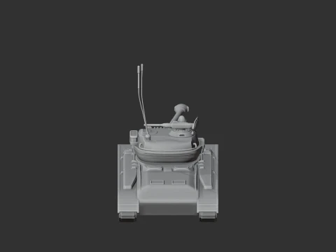 M26 Pershing tank 3D Model