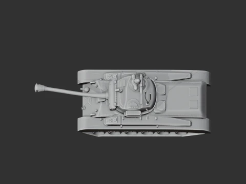 M26 Pershing tank 3D Model
